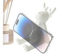 Tewzafiya Supporto per telefono da ufficio,Supporto per telefono a forma di cervo | Supporto stabile in ceramica per dispositivi elettronici in camera, casa, biblioteca, aula
