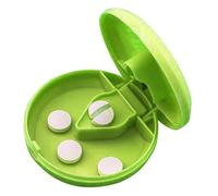 Tewzafiya Tagliapillole e tagliapillole,Robusto tritatutto per compresse di piccole dimensioni con lame in acciaio inossidabile - Scatola portaoggetti facile da trasportare e aperta con fibbie per