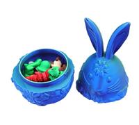 Tewzafiya Uova di Pasqua ripiene, uova per la ricerca delle uova di Pasqua - Portatile 3D - Piccole uova di coniglio stampate, giocattolo di Pasqua vuoto, decorazione pasquale per decorazioni per