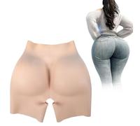 Tex-Eorey Mutande di Controllo in Silicone Traspiranti con Design Aperto per L'inguine Esaltatore Finto per Donne Travestite,Brown(1.2cm)