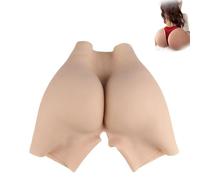 Tex-Eorey Mutande in Silicone con cavità Aperta Realistica, Rinforzo per Il Fondoschiena, Modellatore per Fianchi, Biancheria Intima per Donna,Wheat,1.2