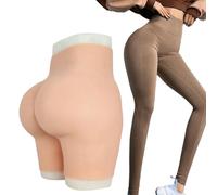 Tex-Eorey Mutandine di Controllo Vagina in Silicone Modellanti Fianchi E Glutei Mutandine Falsi Glutei Enhancer Boxer Slip per Crossdresser,White(Basics),One Size