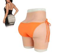 Tex-Eorey Mutandine Vagina in Silicone Pantaloni Figa Finta Butt Lifter Imbottito Shapewear per Transgender Cosplay,Wheat(Basics),One Size