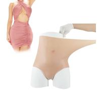 Tex-Eorey Senza Cuciture in Silicone Anca Butt Pads Panty Migliorare Le Curve Mutandine Shapewear Realistiche per Le Donne Cosplay,Bianca,One Size