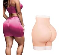 Tex-Eorey Silicone Bigi Butt Hip Panty Femminile Finto Gluteo Enhancers Shaper Control Pantaloncini Aperto Cavallo Anca Mutandine per Le Donne,Marrone,One Size