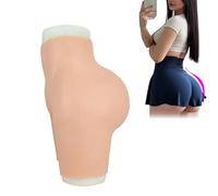 Tex-Eorey Silicone Finto Glutei, Fianchi Controllo, Potenziamento Vagina, Biancheria Intima Artificiale per Crossdresser,White(Basics)