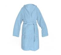 Tex family Accappatoio Azzurro Hi Tech in Spugna di Cotone per Bambini e Bambine con Cappuccio, 400 gr/mq, Made in Italy - 12 Anni