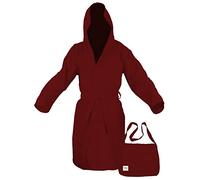 Tex family - Accappatoio Tecnico PODDY in Microfibra | Assorbe 5 Volte Più della Spugna di Cotone | Leggero e di Facile Manutenzione | Ideale per Sport e Viaggio, Bordeaux, M, Medium, Microfibra