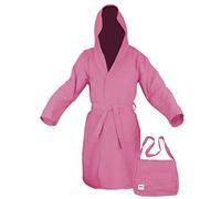 Tex family - Accappatoio Tecnico PODDY in Microfibra | Assorbe 5 Volte Più della Spugna | Leggero e di Facile Manutenzione | Ideale per Sport e Viaggio, M, Medium, Rosa, Microfibra