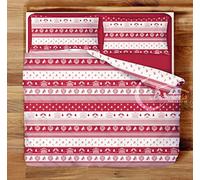 Tex family COMPLETO lenzuolo TIROLESE dis. TIROLO in puro cotone Made in Italy - Due Piazze