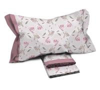Tex family Completo Letto Matrimoniale Puro Cotone MAXI - Design Moderno Elly Colore Rosa