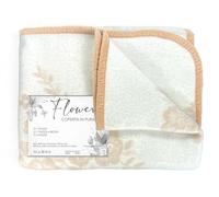 Tex family Coperta Flower in 100% Pura Lana Morbida e Calda con Bordino in Velluto - Comfort ed Eleganza, Design Classico - Made in Italy - 2 PIAZZE