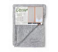 Tex family Coppia Tendina Vetro Moderna Larga 45 o 70 o 90 Oscar Grigio (Coppia (2 Teli) CM. 45x150)