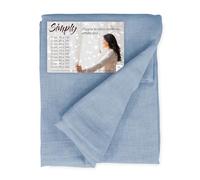 Tex family Coppia Tendine Vetro Moderne Simply Azzurro - Tessuto Poliestere bouclè Semitrasparente, orlino Tunnel - Coppia (2 Teli) CM. 90X150