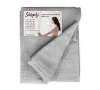 Tex family Coppia Tendina Vetro Moderna Larga 45 o 70 o 90 Simply Grigio - Coppia (2 Teli) CM. 70X240