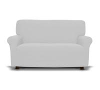 Tex family Copridivano New York Bianco Elasticizzato, Antigraffio, per Divani con Braccioli, Telo Divano Universale, Made in Italy - Divano 3/4 posti cm. 160-230