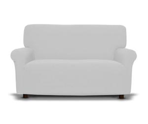 Tex family Copridivano New York Bianco Elasticizzato, Antigraffio, per Divani con Braccioli, Telo Divano Universale, Made in Italy - Divano 3/4 posti cm. 160-230