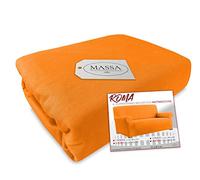 Tex family COPRIDIVANO Universale elasticizzato ROMA antimacchia ARANCIO - 2 POSTI da cm. 110 a 170