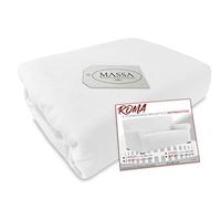 Tex family COPRIDIVANO Universale elasticizzato ROMA antimacchia BIANCO - 1 POSTO da cm. 80 a 110