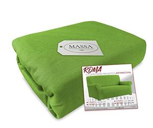 Tex family COPRIDIVANO Universale elasticizzato ROMA antimacchia VERDE - 1 POSTO da cm. 80 a 110