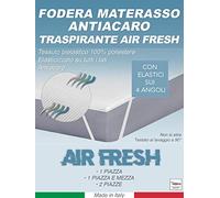 Tex family COPRIMATERASSO ANTIACARO TRAVERSA Traspirante Air Fresh - 2 PIAZZE