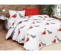 Tex family COPRIPIUMINO CAGNOLINI Rosso in Puro cotone Extra Double Face - SINGOLO 1 PIAZZA