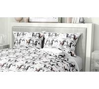 Tex family Copripiumino Cavallo Cavalli in Corsa in Puro Cotone Made in Italy - Matrimoniale 2 PIAZZE CM. 250X200
