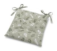 Tex family Coprisedia Herbarium Verde 40x40 Cuscino Trapuntato con Lacci in Cotone