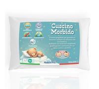 Tex family Cuscino Lettino Bambino 40x60 cm, Traspirante, Anallergico, Antiacaro, Cotone 100% Made in Italy, Morbido e Sicuro per Neonati
