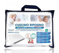 Tex family Cuscino Memory Foam Bambini - Antisoffoco, Traspirante, Ipoallergenico, Sfoderabile - Guanciale Ergonomico per Culla e Lettino - Made in Italy - 40x60 cm