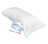 Tex Family Federa Brigitte 50×120 cm - Soprafedera in Cotone 100 % con Chiusura Clic-Clac - Una Piazza e Mezza (Misura Francese) - Bianco