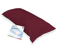 Tex Family Federa Brigitte 50×120 cm - Soprafedera in Cotone 100 % con Chiusura Clic-Clac - Una Piazza e Mezza (Misura Francese) - Bordeaux