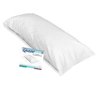 Tex family Federa Queen per Cuscino Letto Maxi Misura cm. 55 X 160 - Bianco