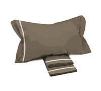 Tex family Lenzuola Matrimoniali Cotone Completo MAXI Design Moderno Time Colore Beige