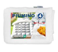 Tex family Piumino d’Oca Stream 4 Stagioni - 80% piuma 20% piumino, 150+500 gr unibili, trapuntatura a cassettoni, bianco - MATRIMONIALE MAXI CM. 250X220