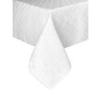 Tex family Servizio tovaglia FIANDRA Bianca Puro Cotone con TOVAGLIOLI - Cm. 140x300 + 12 tovaglioli