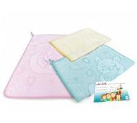 Tex family SET 3 ASCIUGAMANI ASILO bambina JACK © cm. 40x55 puro cotone FEMMINA