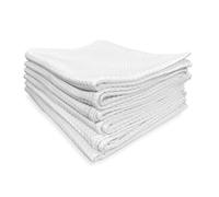 Tex family SET 6 asciugamani OSPITE Cotone TINTA UNITA bianco NIDO D'APE FORNITURA ALBERGHIERA cm.40X60