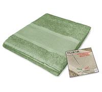 Tex family Set Asciugamani Bagno Tosca © in Spugna di Cotone 100% da Ricamare Punto Croce 1+1 Viso e Ospite - Verde