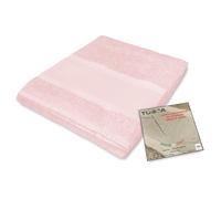 Tex family Set Asciugamani Bagno Tosca © in Spugna di Cotone 100% da Ricamare Punto Croce 1+1 Viso e Ospite - Rosa