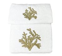Tex family Set asciugamani in puro cotone made in italy (Corallo beige)