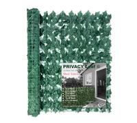 Tex family SIEPE Privacy Leaf EDERA Finta Artificiale a Foglie per Muri e Balconi Ornamentale frangivista Sempre Verde - 1 x 6 Metri