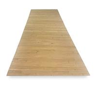 Tex family Tappeto in Legno Bamboo Woody © Passatoia Antiscivolo Multiuso Cucina Bagno Ingresso (Cm. 50x180, Unito Miele)