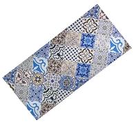 Tex family Tappeto Runner da Cucina Passatoia Antiscivolo MAIOLICA Mare Made in Italy - Cm. 50x100