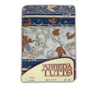 Tex family Telo ARREDO COPRITUTTO Gran Foulard COPRILETTO COPRIDIVANO Tessuto (1 Piazza, Edera Blu)