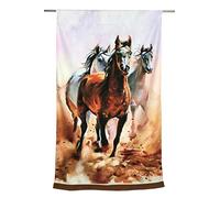 Tex family Telo Mare in Spugna Cavalli Painting Misura Grande cm. 90 X 170