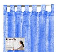 TENDA FIORDALISO in tinta unita AZZURRO CM. 140X290 confezionata
