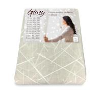 Tex family Tendina Giusy Beige - Coppia Tende Vetro Moderne Semitrasparenti Effetto Bouclè in Poliestere - COPPIA (2 TELI) CM. 90X240