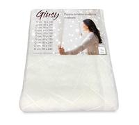 Tex family Tendina Giusy Bianco - Coppia Tende Vetro Moderne Semitrasparenti Effetto Bouclè in Poliestere - COPPIA (2 TELI) CM. 70X150