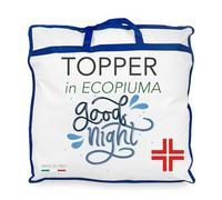 Tex family Topper per Materasso Anallergico Effetto Piuma Good Night in Microsfere Made in Italy - Piazza e Mezza cm. 120x190